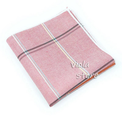 Krāsains rūtains kabatlakats 100% kokvilna Hankie 23cm sieviešu un vīriešu gadījuma ballītes kabatas kvadrātveida dāvana smokinga tauriņa kaklasaites aksesuārs