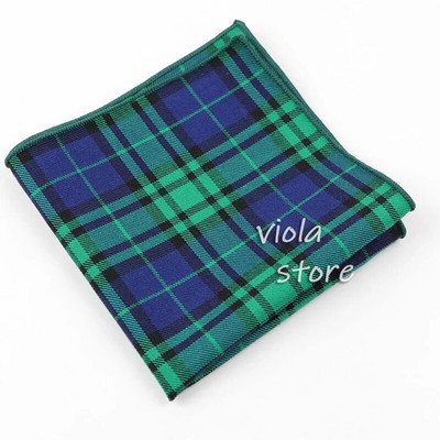 Krāsains rūtains kabatlakats 100% kokvilna Hankie 23cm sieviešu un vīriešu gadījuma ballītes kabatas kvadrātveida dāvana smokinga tauriņa kaklasaites aksesuārs