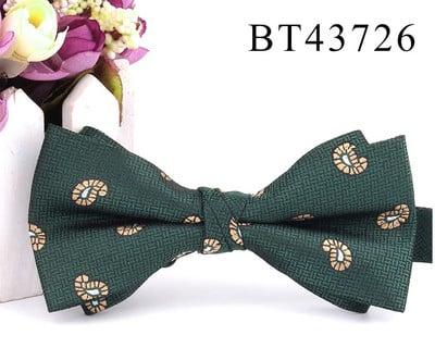 Zöld Férfi Csokornyakkendő Klasszikus Csokornyakkendő Férfinak Női Csokornyakkendő Alkalmi fiúk Csokornyakkendők Cravatok Virágos csokornyakkendő esküvőre Férfi nyakkendő