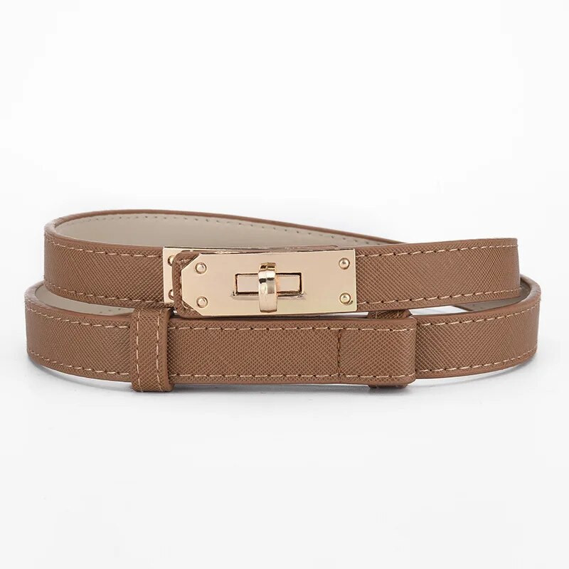 50-95cm Nova modna marka visoke kvalitete Ženska PU koža Remeni širine 1,8cm Zlatna bravica Kopča Haljina Traperice Pulover Remen