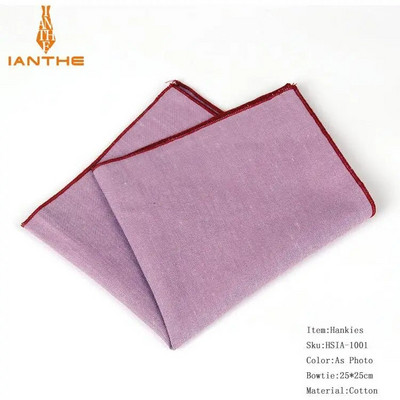 Potpuno novi muški šalovi s rupčićima Vintage kao lanene marame Muška odijela Maramice s džepnim kvadratom jednobojne 23*23 cm