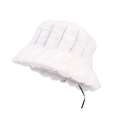 Soe volangidega müts naistele lambavill kunstkarusnahast kalameeste mütsid tüdrukutele õues talvine ühevärviline soe müts ämbrid päikesekaitsed