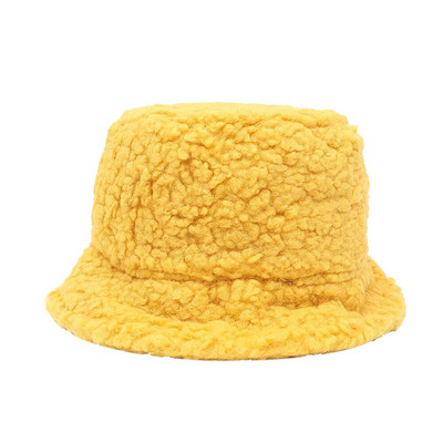 Soe volangidega müts naistele lambavill kunstkarusnahast kalameeste mütsid tüdrukutele õues talvine ühevärviline soe müts ämbrid päikesekaitsed