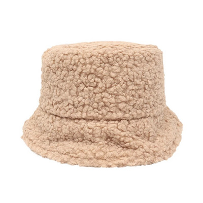 Soe volangidega müts naistele lambavill kunstkarusnahast kalameeste mütsid tüdrukutele õues talvine ühevärviline soe müts ämbrid päikesekaitsed