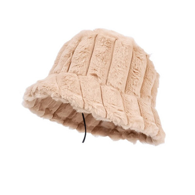 Soe volangidega müts naistele lambavill kunstkarusnahast kalameeste mütsid tüdrukutele õues talvine ühevärviline soe müts ämbrid päikesekaitsed