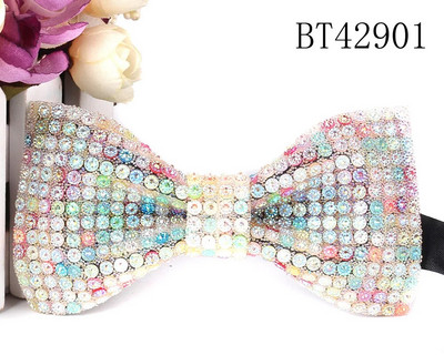 Nove leptir-mašne od kamenčića za muškarce Prethodno zavezane leptir-mašne sa šljokicama i podesivom duljinom Velik izbor boja Vjenčana leptir-mašna za kumove