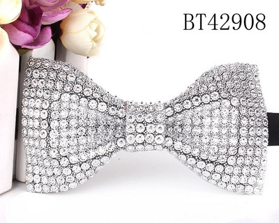 Nove leptir-mašne od kamenčića za muškarce Prethodno zavezane leptir-mašne sa šljokicama i podesivom duljinom Velik izbor boja Vjenčana leptir-mašna za kumove