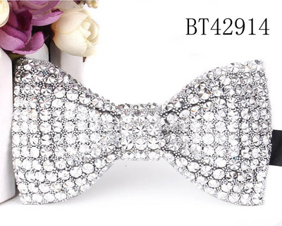 Nove leptir-mašne od kamenčića za muškarce Prethodno zavezane leptir-mašne sa šljokicama i podesivom duljinom Velik izbor boja Vjenčana leptir-mašna za kumove