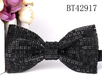 Nove leptir-mašne od kamenčića za muškarce Prethodno zavezane leptir-mašne sa šljokicama i podesivom duljinom Velik izbor boja Vjenčana leptir-mašna za kumove