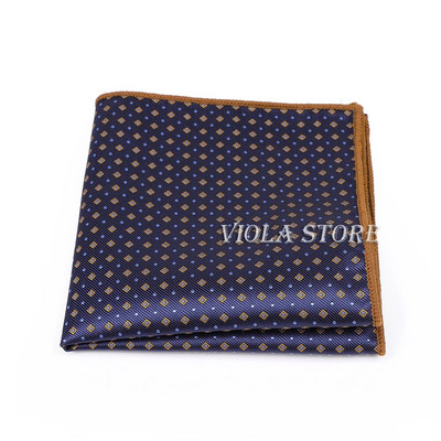 Elegáns aranyos forró khaki virágos madár piros pöttyös kockás csíkos 23 cm-es zsebkendő poliészter zseb négyzet alakú férfi cravat öltöny ajándék kiegészítő