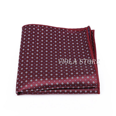 Elegáns aranyos forró khaki virágos madár piros pöttyös kockás csíkos 23 cm-es zsebkendő poliészter zseb négyzet alakú férfi cravat öltöny ajándék kiegészítő