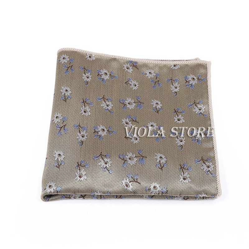 Elegáns aranyos forró khaki virágos madár piros pöttyös kockás csíkos 23 cm-es zsebkendő poliészter zseb négyzet alakú férfi cravat öltöny ajándék kiegészítő