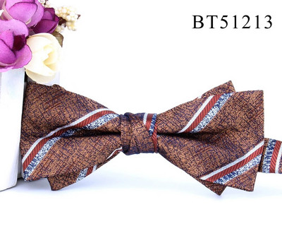 Nova prugasta leptir-mašna Modna cvjetna leptir-mašna za muškarce Žene Leptir-mašna s čvorom Leptir-mašne za odrasle Kravate Kumove leptir-mašne za vjenčane darove