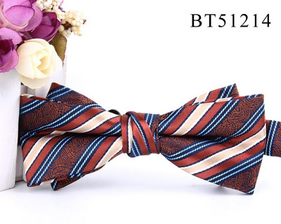 Nova prugasta leptir-mašna Modna cvjetna leptir-mašna za muškarce Žene Leptir-mašna s čvorom Leptir-mašne za odrasle Kravate Kumove leptir-mašne za vjenčane darove