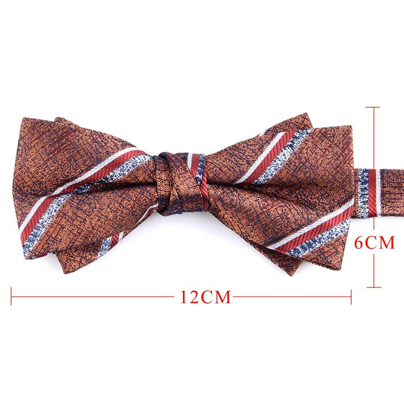 Nova prugasta leptir-mašna Modna cvjetna leptir-mašna za muškarce Žene Leptir-mašna s čvorom Leptir-mašne za odrasle Kravate Kumove leptir-mašne za vjenčane darove