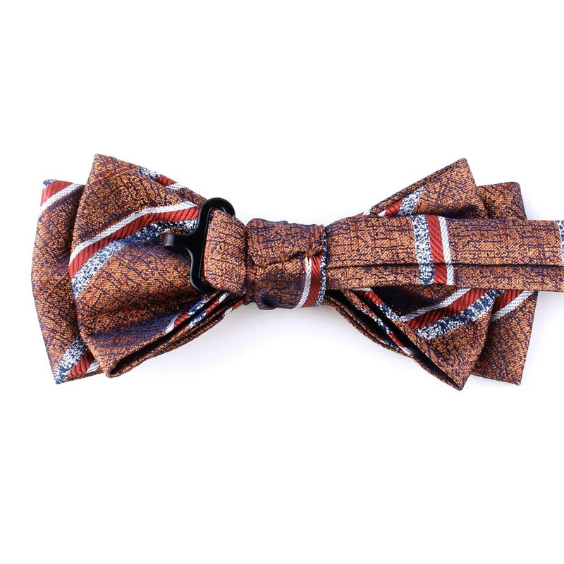 Nova prugasta leptir-mašna Modna cvjetna leptir-mašna za muškarce Žene Leptir-mašna s čvorom Leptir-mašne za odrasle Kravate Kumove leptir-mašne za vjenčane darove