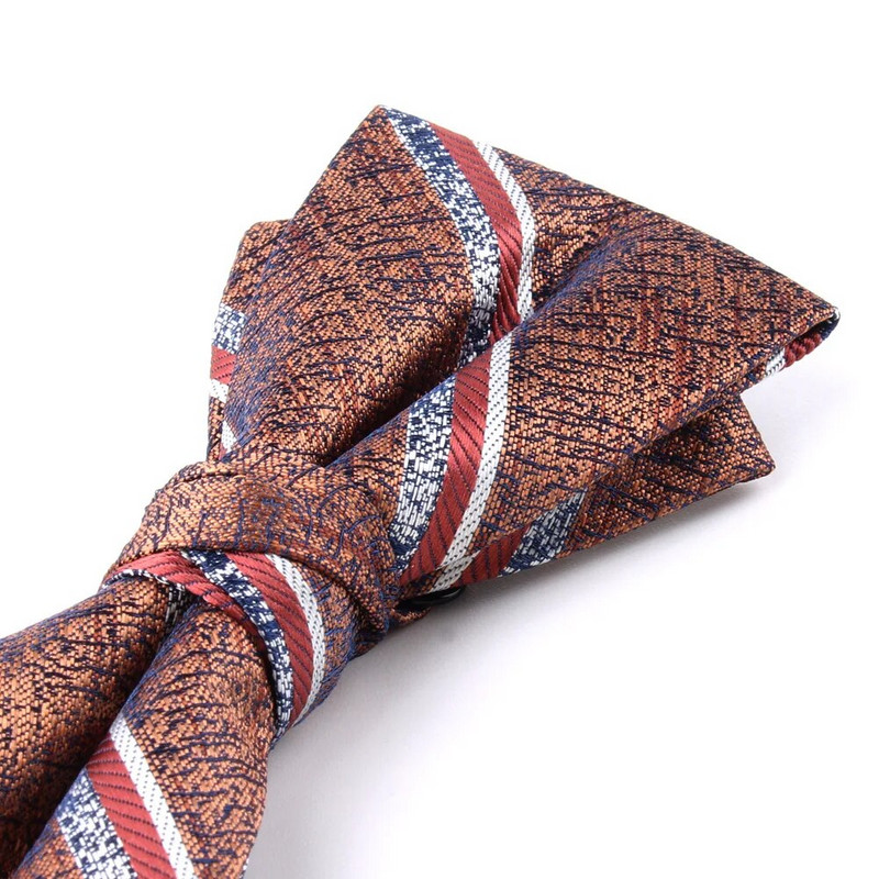 Nova prugasta leptir-mašna Modna cvjetna leptir-mašna za muškarce Žene Leptir-mašna s čvorom Leptir-mašne za odrasle Kravate Kumove leptir-mašne za vjenčane darove