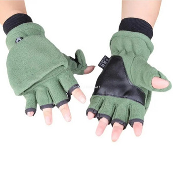 Зимни топли ръкавици Топли ръкавици без пръсти Топли ръкави Ръкавици с половин пръст Еластични поларени ръкавици за работно облекло Dropship