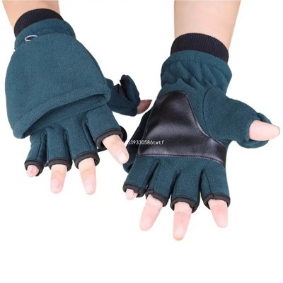 Zimske tople rukavice Tople rukavice bez prstiju Tople rukavice za ruke Rukavice za pola prstiju Rastezljive radne rukavice od flisa Dropship