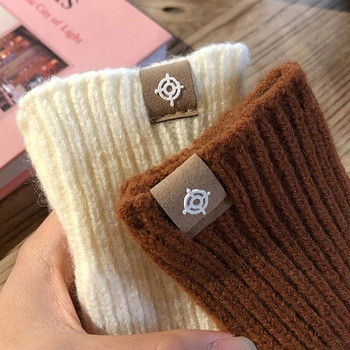 Πλεκτά γάντια με οθόνη αφής μόδας Γυναικεία χειμερινά γάντια ζεστά γάντια ιππασίας Μασίφ χνουδωτά γάντια εργασίας Y2k Harajuku Kawaii γάντια