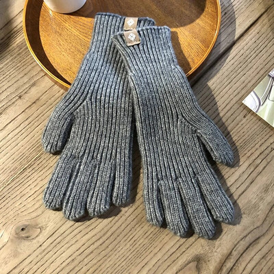 Mănuși tricotate cu ecran tactil la modă Mănuși de iarnă pentru femei Mănuși de călărie calde Mănuși de lucru pufoase și solide, mănuși Kawaii Harajuku Y2k