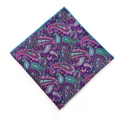 Velika maramica veličine 34 cm s printom paisley 100% pamuk Ženska i muška haljina s džepnim kvadratom Smoking odijelo Hankie Leptir mašna Dodatak Poklon