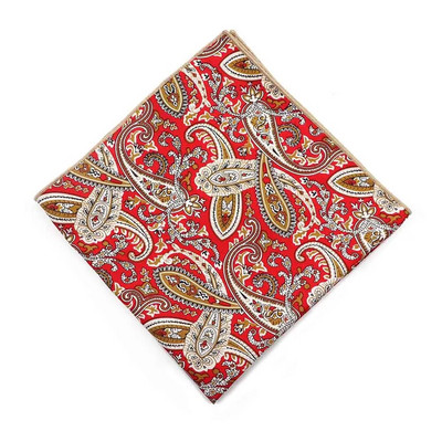 Velika maramica veličine 34 cm s printom paisley 100% pamuk Ženska i muška haljina s džepnim kvadratom Smoking odijelo Hankie Leptir mašna Dodatak Poklon