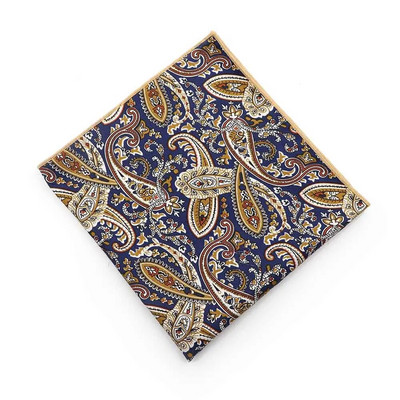 Velika maramica veličine 34 cm s printom paisley 100% pamuk Ženska i muška haljina s džepnim kvadratom Smoking odijelo Hankie Leptir mašna Dodatak Poklon