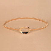 Metalinis segtukas Elastinis diržas Moteriška Suknelė Marškiniai Plonas Juosmuo Grandinė Moteriški Drabužiai Aksesuarai Diržo juosmens apdangalas