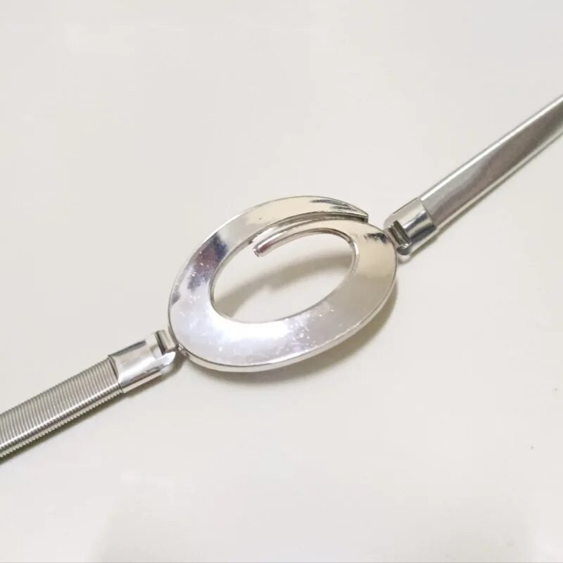 Metalinis segtukas Elastinis diržas Moteriška Suknelė Marškiniai Plonas Juosmuo Grandinė Moteriški Drabužiai Aksesuarai Diržo juosmens apdangalas