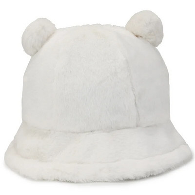 Korejiešu sieviešu siltas cepures rudens ziemas cepures leoparda kažokādas spainis cepure Lācis auss bumba plīša mīksts sildītājs sabiezināta aizsardzība kausa vāciņš