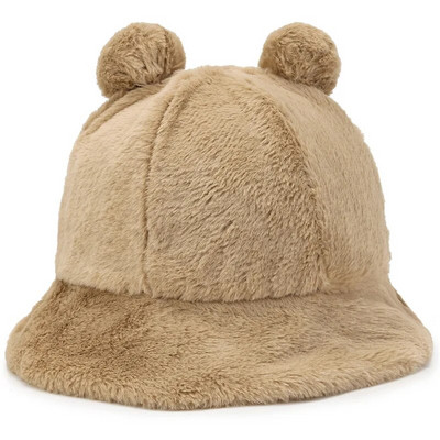 Korejiešu sieviešu siltas cepures rudens ziemas cepures leoparda kažokādas spainis cepure Lācis auss bumba plīša mīksts sildītājs sabiezināta aizsardzība kausa vāciņš