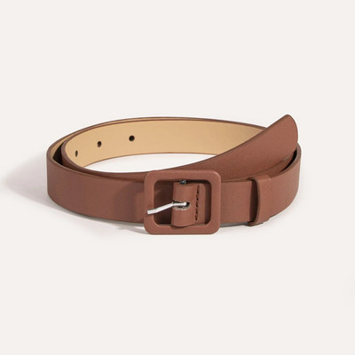 Novi ženski remen Odjevni remen od PU kože Modni četvrtasti remen s kopčom Ležerne hlače Remen za dodatke Bijelo Bež Zeleno