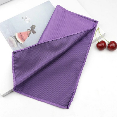 Vienkrāsains kabatas kvadrātveida vintage modes ballīte Augstas kvalitātes vīriešu kabatlakats Poliestera hanky biznesa uzvalku aksesuāriem