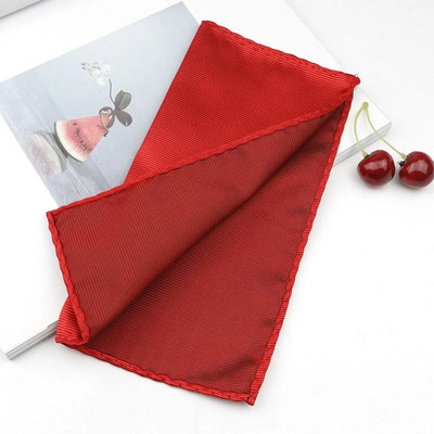 Vienkrāsains kabatas kvadrātveida vintage modes ballīte Augstas kvalitātes vīriešu kabatlakats Poliestera hanky biznesa uzvalku aksesuāriem