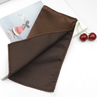 Vienkrāsains kabatas kvadrātveida vintage modes ballīte Augstas kvalitātes vīriešu kabatlakats Poliestera hanky biznesa uzvalku aksesuāriem