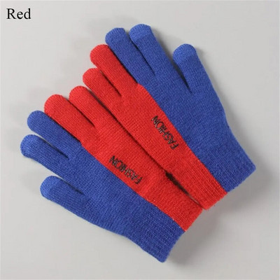 1 par Jesen Zima Muške pletene rukavice Zaslon osjetljiv na dodir Visokokvalitetne vunene rukavice Muške rukavice Tople jahaće rukavice od flisa