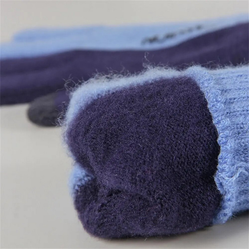 1 par Jesen Zima Muške pletene rukavice Zaslon osjetljiv na dodir Visokokvalitetne vunene rukavice Muške rukavice Tople jahaće rukavice od flisa