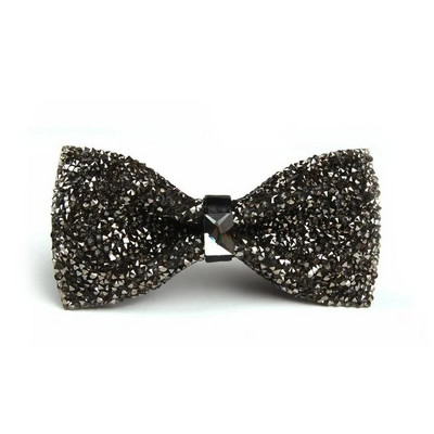 Strasszból készült csokornyakkendő férfiaknak csillogó kristálygalléros csokornyakkendő luxus esküvői bankett parti Bling pillangós csokornyakkendő vőlegény csokornyakkendő