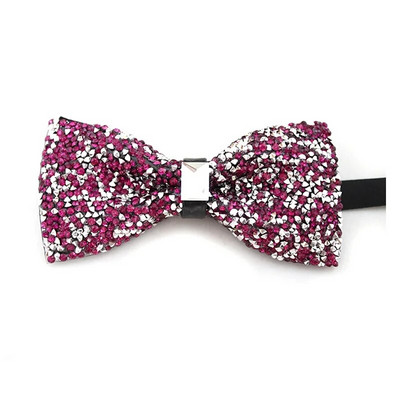 Strasszból készült csokornyakkendő férfiaknak csillogó kristálygalléros csokornyakkendő luxus esküvői bankett parti Bling pillangós csokornyakkendő vőlegény csokornyakkendő