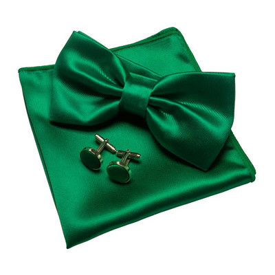 EASTEPIC vīriešu tauriņu komplekti, tostarp izsmalcinātas aproču pogas un mīksti kabatlakatiņi, spīdīgi satīna aksesuāri vīriešiem kāzās