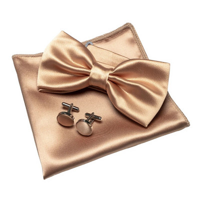 EASTEPIC vīriešu tauriņu komplekti, tostarp izsmalcinātas aproču pogas un mīksti kabatlakatiņi, spīdīgi satīna aksesuāri vīriešiem kāzās