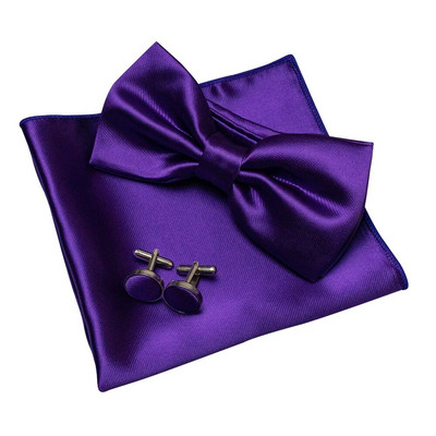 EASTEPIC vīriešu tauriņu komplekti, tostarp izsmalcinātas aproču pogas un mīksti kabatlakatiņi, spīdīgi satīna aksesuāri vīriešiem kāzās