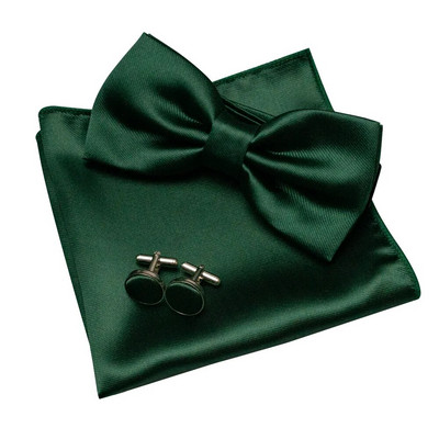 EASTEPIC vīriešu tauriņu komplekti, tostarp izsmalcinātas aproču pogas un mīksti kabatlakatiņi, spīdīgi satīna aksesuāri vīriešiem kāzās