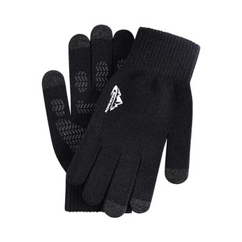 Νέα χειμωνιάτικα πλεκτά γάντια αφής για ανδρικά γάντια για γυναικεία ζεστά ζευγάρια με βελούδινο και παχύρρευστο αντιολισθητικό μαλλί