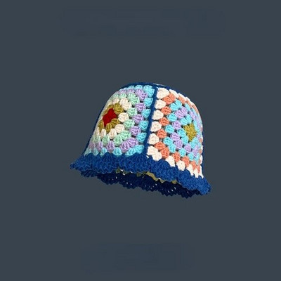 Ručno izrađena heklana kapa s kantom za djevojčice, korejske vruće putne panamske kape za plažu, dizajn pletene kape, zimska kapa, vunena topla kapa