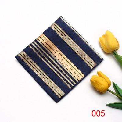 23cm*23cm džepna maramica za muškarce crvenožuti prugasti rupčić odijelo ručnik za vjenčanje na prsima