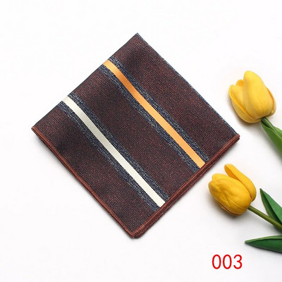 23cm*23cm džepna maramica za muškarce crvenožuti prugasti rupčić odijelo ručnik za vjenčanje na prsima