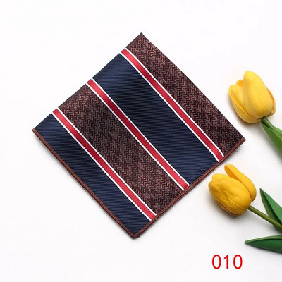 23cm*23cm džepna maramica za muškarce crvenožuti prugasti rupčić odijelo ručnik za vjenčanje na prsima