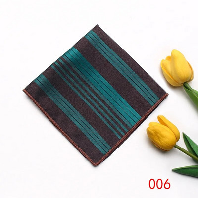 23cm*23cm džepna maramica za muškarce crvenožuti prugasti rupčić odijelo ručnik za vjenčanje na prsima